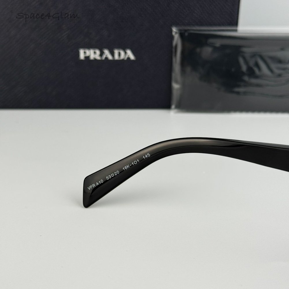 Prada Men Eyeglasses Black Demo Square PRA10V 16K101 BRAND NEW - Picture 7 of 8